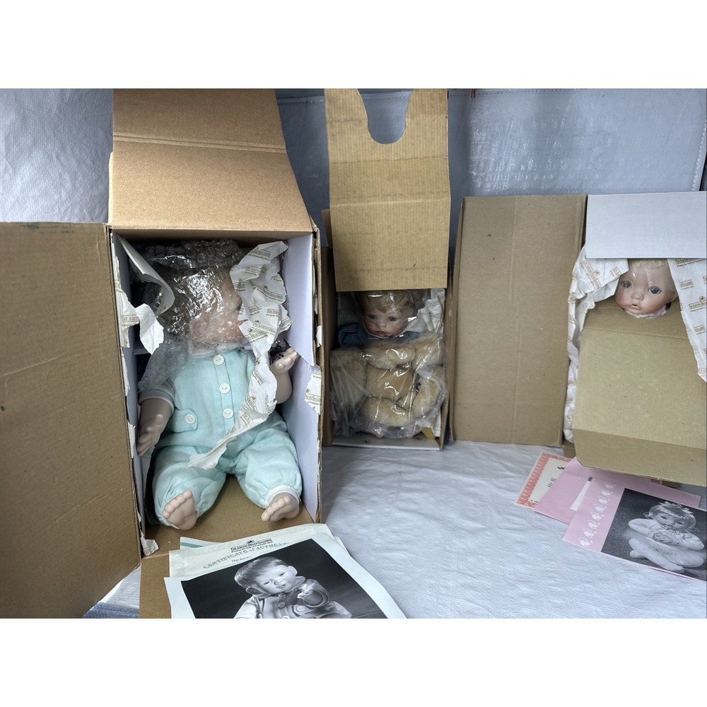 Lot Of 3 Ashton Drake Heavenly Handfuls Collection w/Box & COA